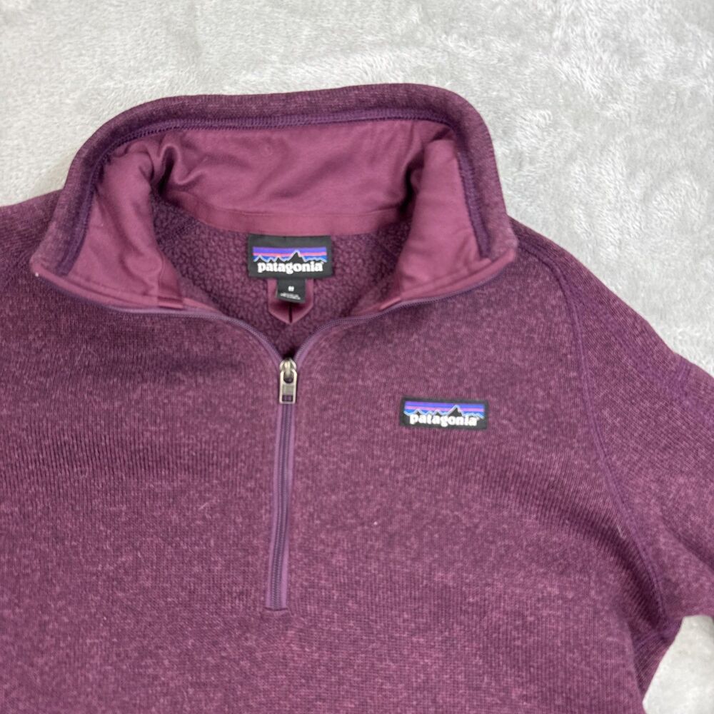 Patagonia Burgundy Quarter-Zip Women's Better Sweater - Picture 3 of 11